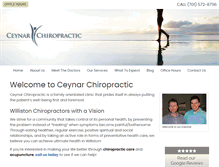 Tablet Screenshot of ceynarchiropractic.com